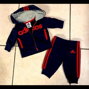 Baby boy 3 month Adida top and bottom